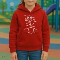 Everything Hurts Stick Man In Pain Kids Hoodie thumb 3