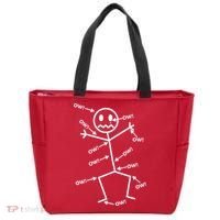 Everything Hurts Stick Man In Pain Tote Bag thumb 0