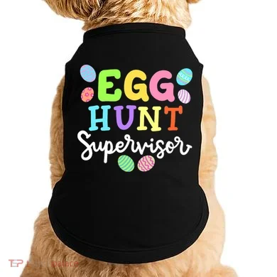 Egg Hunt Supervisor Funny Easter Mom Dad  Doggie Tank