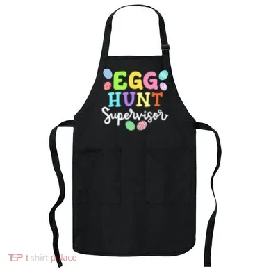 Egg Hunt Supervisor Funny Easter Mom Dad  Apron