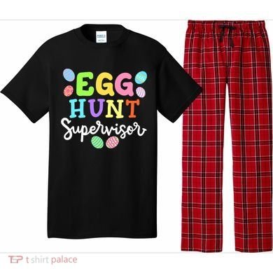Egg Hunt Supervisor Funny Easter Mom Dad  Pajama Set