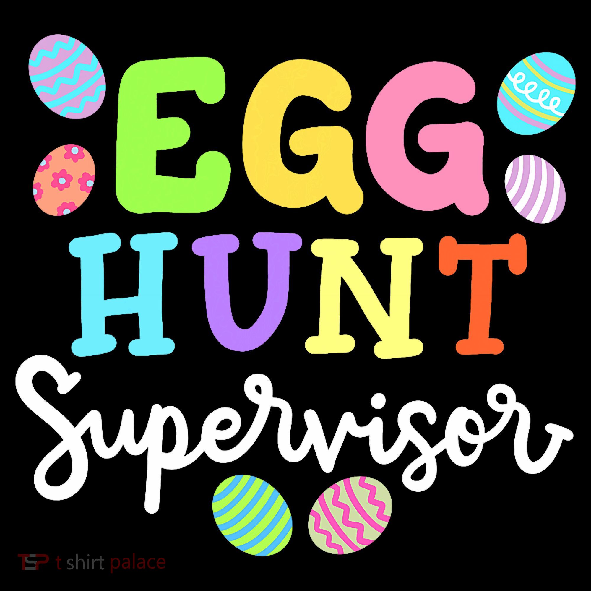 Egg Hunt Supervisor Funny Easter Mom Dad  Women's Hoodie