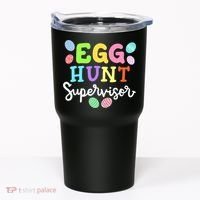 Egg Hunt Supervisor Funny Easter Mom Dad  Tumbler thumb 0