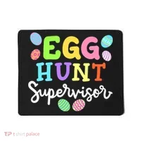 Egg Hunt Supervisor Funny Easter Mom Dad  Mousepad thumb 0
