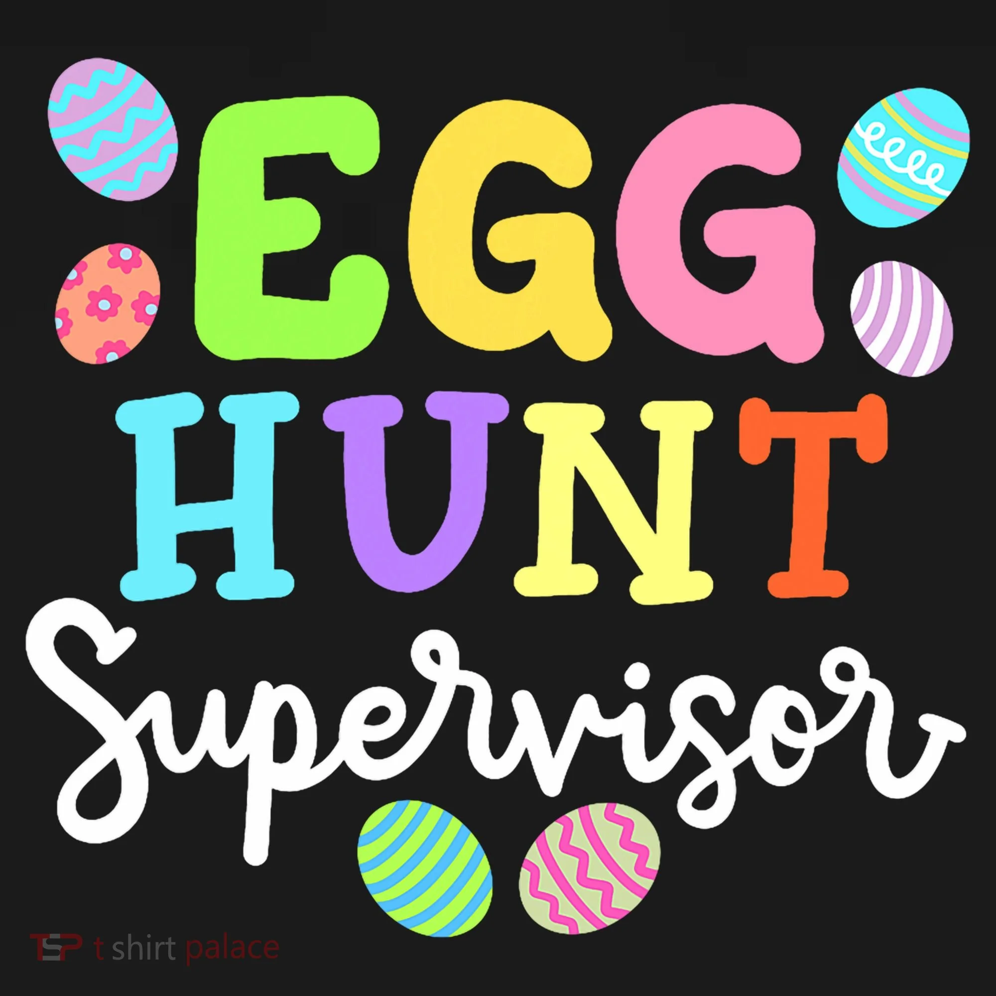 Egg Hunt Supervisor Funny Easter Mom Dad  Mousepad