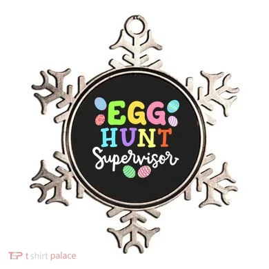 Egg Hunt Supervisor Funny Easter Mom Dad  Ornament