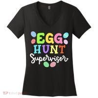 Egg Hunt Supervisor Funny Easter Mom Dad  Women's V-Neck T-Shirt thumb 0