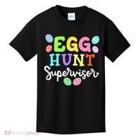 Egg Hunt Supervisor Funny Easter Mom Dad  Kids T-Shirt thumb 0