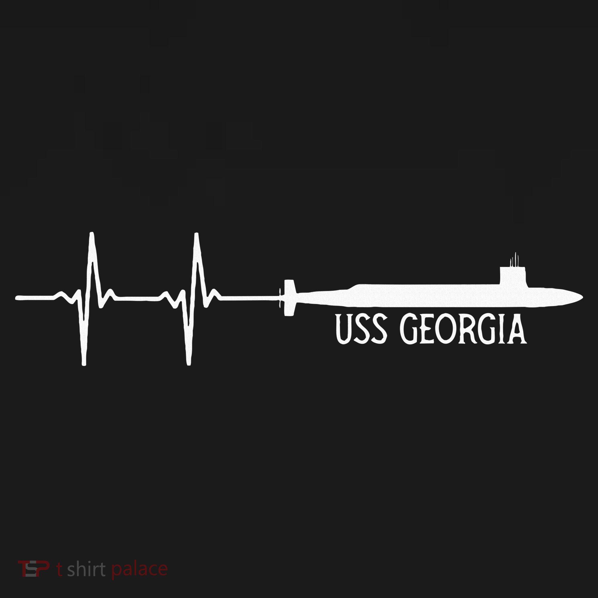 Ekg Heartbeat Uss Georgia Ssgn729 Submarine Women's Hoodie
