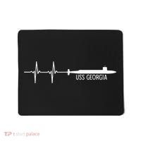 Ekg Heartbeat Uss Georgia Ssgn729 Submarine Mousepad thumb 0