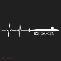 Ekg Heartbeat Uss Georgia Ssgn729 Submarine Golf Towel thumb 3