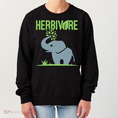 Elephant Herbivore Vegan Vegetarian Cute Women's Sweatshirt