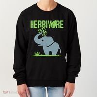 Elephant Herbivore Vegan Vegetarian Cute Women's Sweatshirt thumb 0