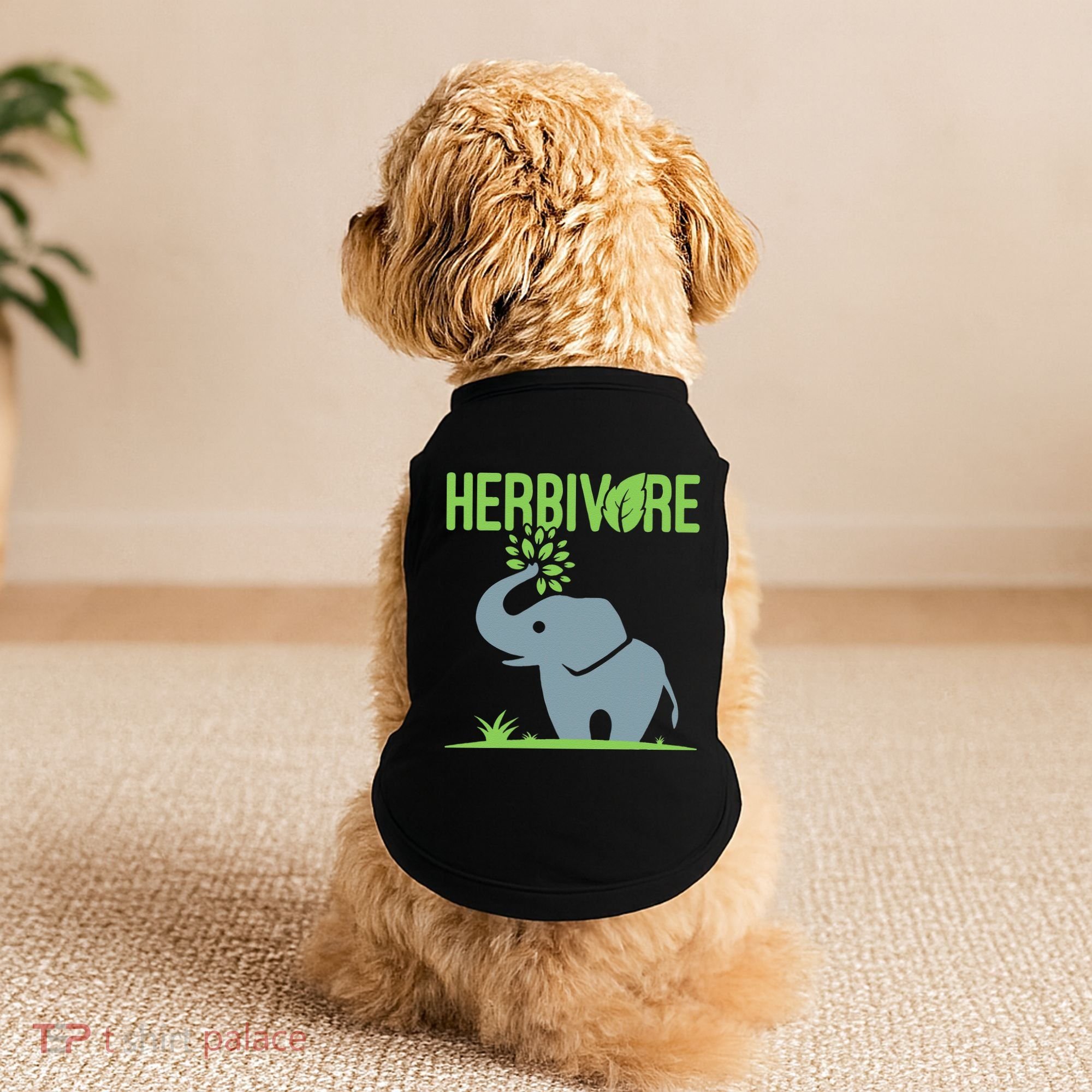 Elephant Herbivore Vegan Vegetarian Cute Doggie Tank