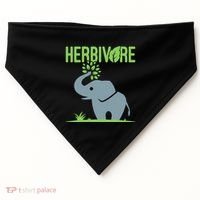 Elephant Herbivore Vegan Vegetarian Cute USA-Made Doggie Bandana thumb 0