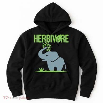 Elephant Herbivore Vegan Vegetarian Cute Hoodie