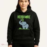 Elephant Herbivore Vegan Vegetarian Cute Hoodie thumb 5