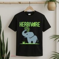 Elephant Herbivore Vegan Vegetarian Cute T-Shirt thumb 2