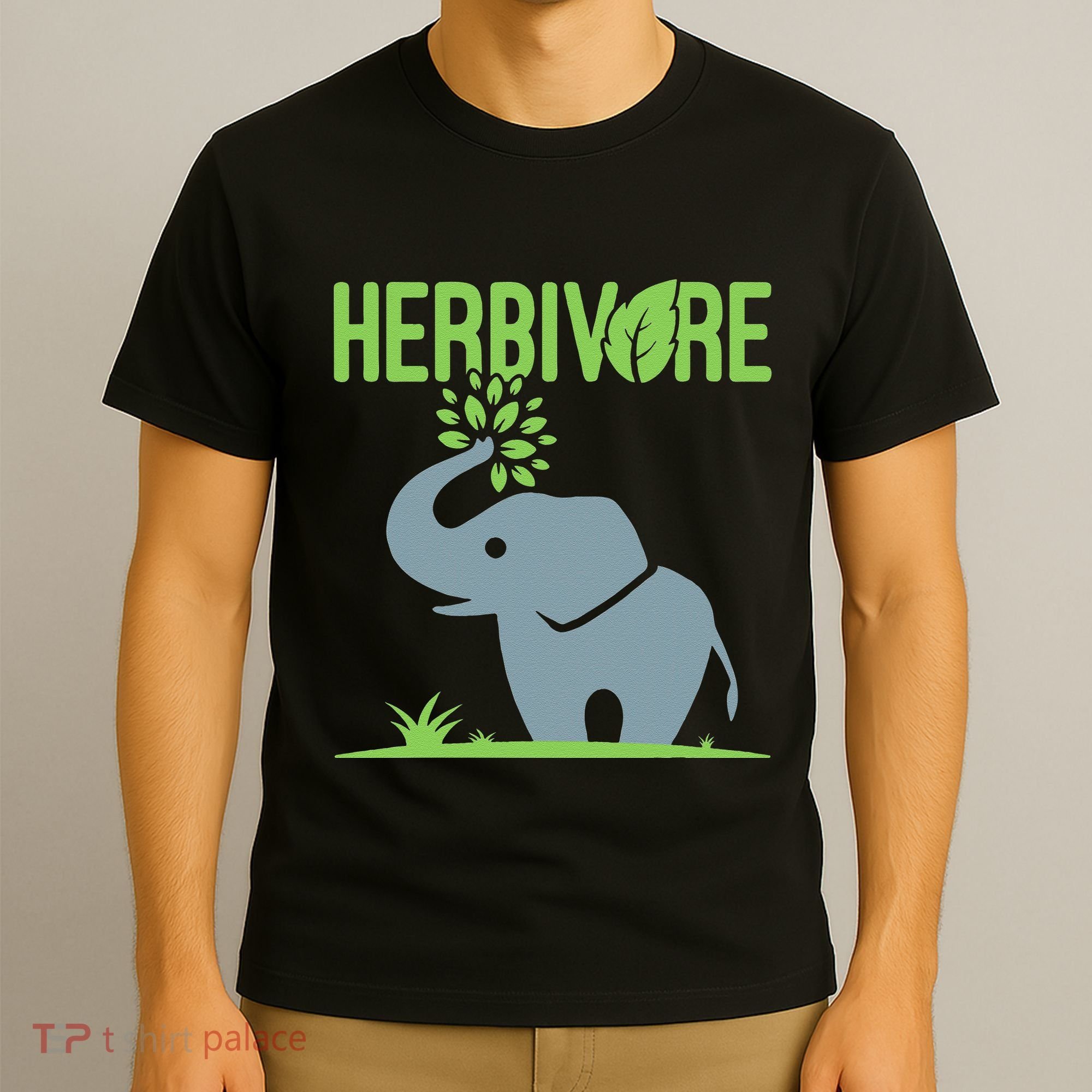 Elephant Herbivore Vegan Vegetarian Cute T-Shirt
