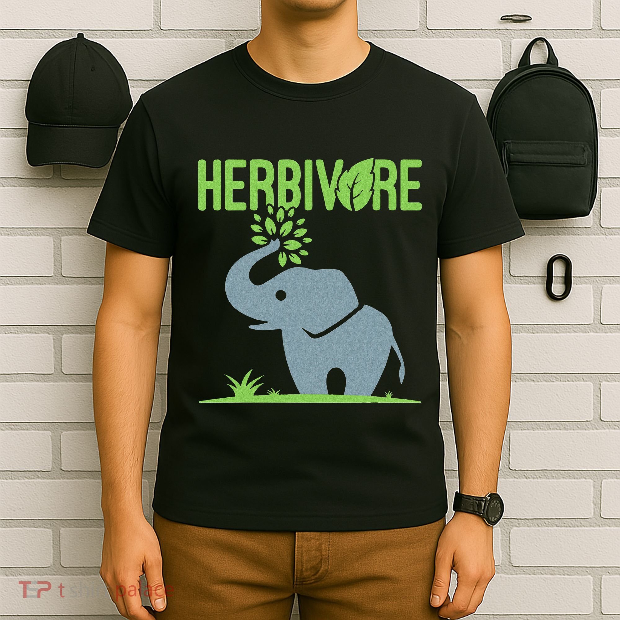 Elephant Herbivore Vegan Vegetarian Cute T-Shirt