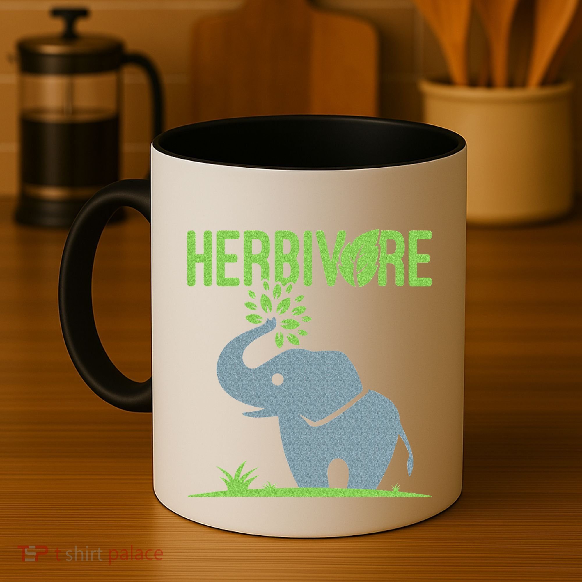 Elephant Herbivore Vegan Vegetarian Cute Coffee Mug