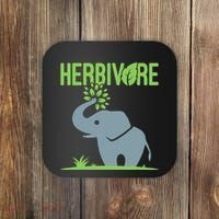 Elephant Herbivore Vegan Vegetarian Cute Coaster thumb 0