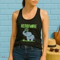 Elephant Herbivore Vegan Vegetarian Cute Women's Tank Top thumb 2