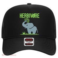 Elephant Herbivore Vegan Vegetarian Cute Hat thumb 0