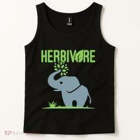 Elephant Herbivore Vegan Vegetarian Cute Tank Top thumb 2