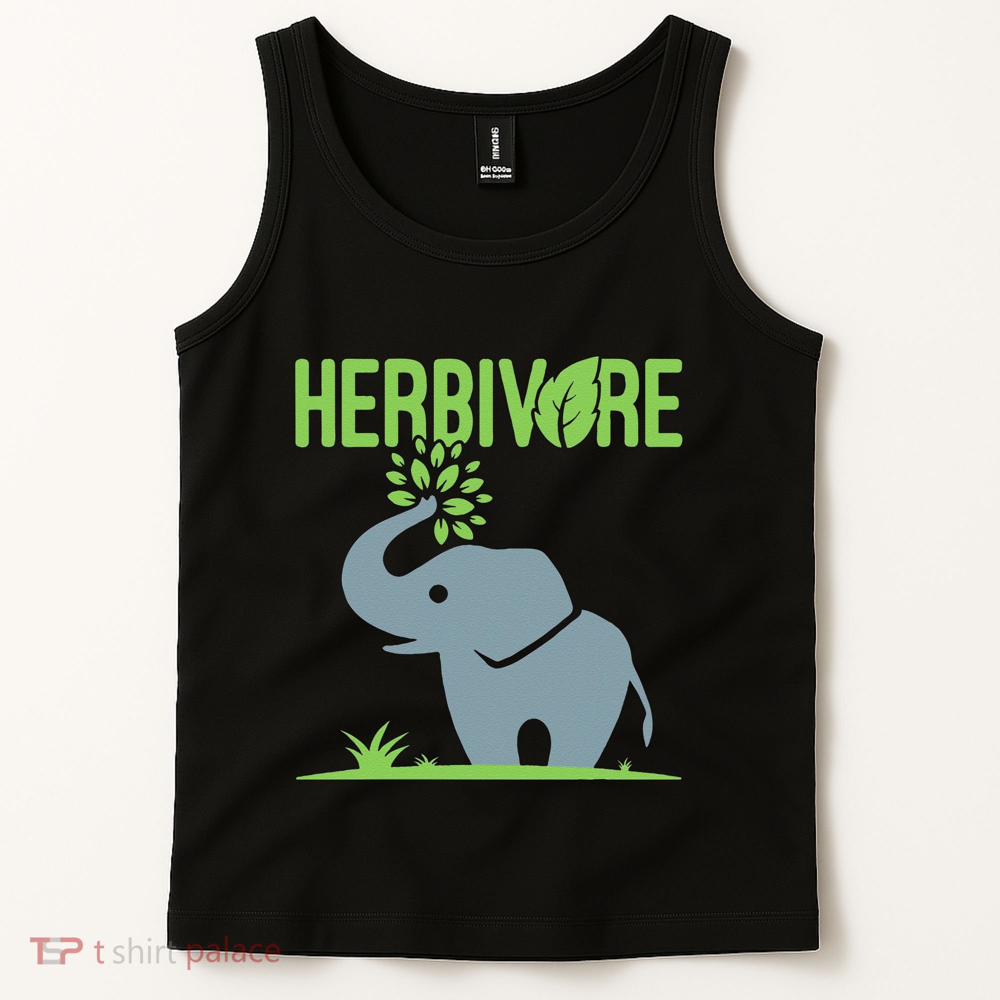 Elephant Herbivore Vegan Vegetarian Cute Tank Top