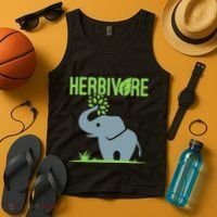Elephant Herbivore Vegan Vegetarian Cute Tank Top thumb 4