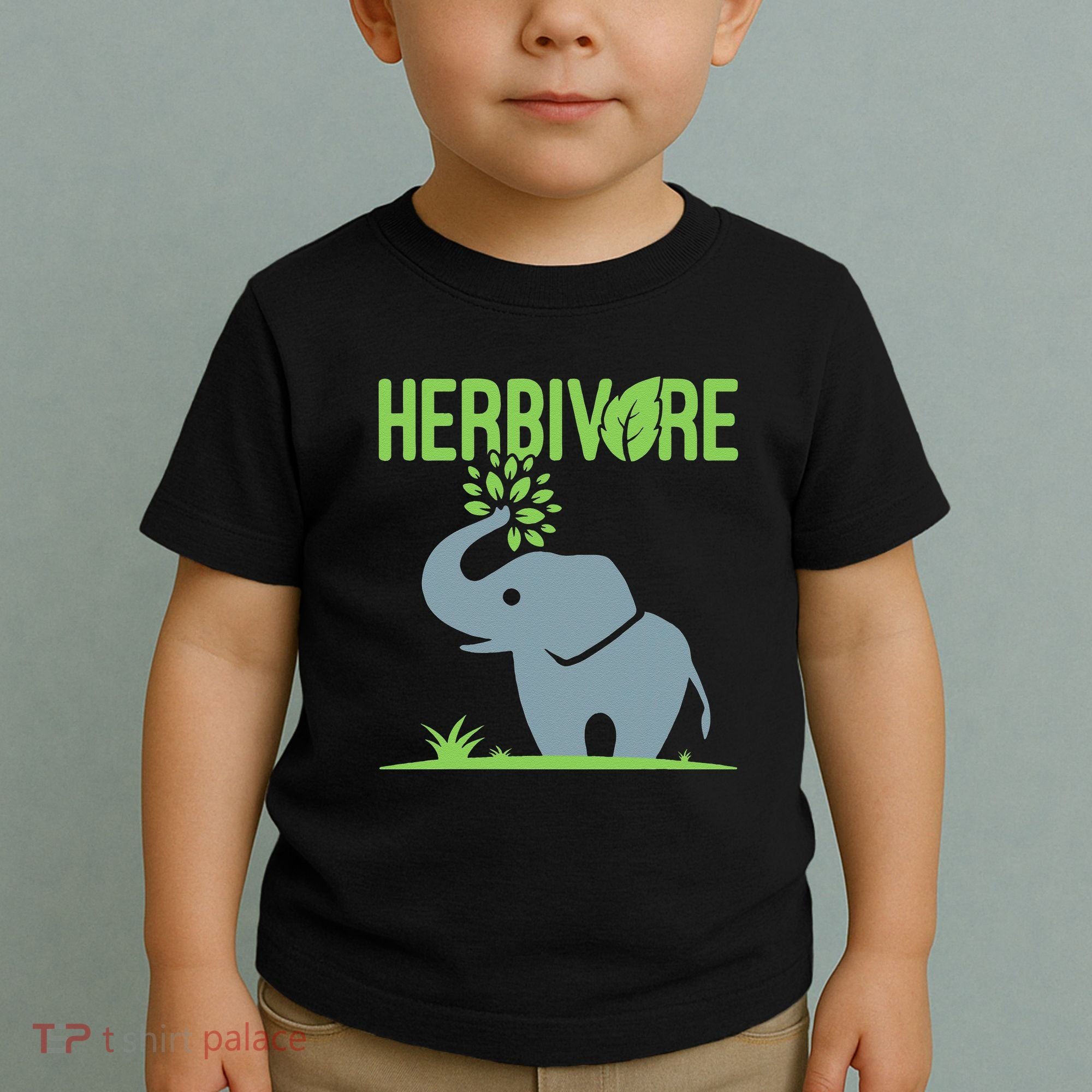 Elephant Herbivore Vegan Vegetarian Cute Toddler T-Shirt