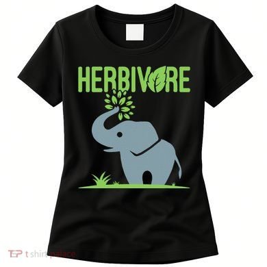 Elephant Herbivore Vegan Vegetarian Cute Women's T-Shirt
