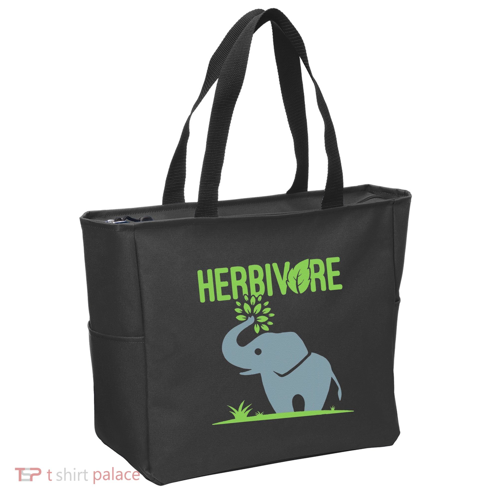 Elephant Herbivore Vegan Vegetarian Cute Tote Bag
