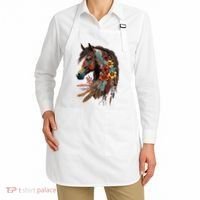 Equestrian Horse Western Cow Horseback Riding Theme Apron thumb 2