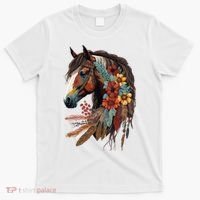 Equestrian Horse Western Cow Horseback Riding Theme T-Shirt thumb 0
