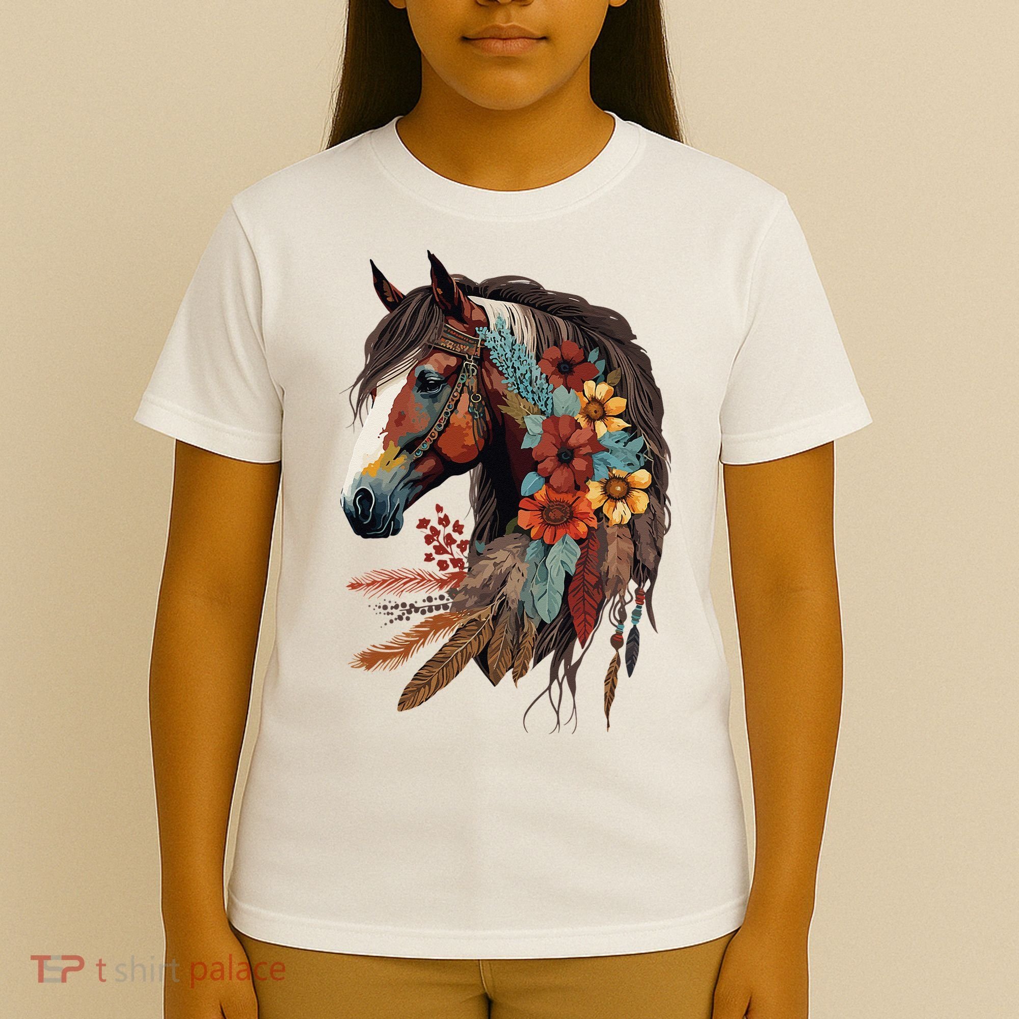 Equestrian Horse Western Cow Horseback Riding Theme T-Shirt