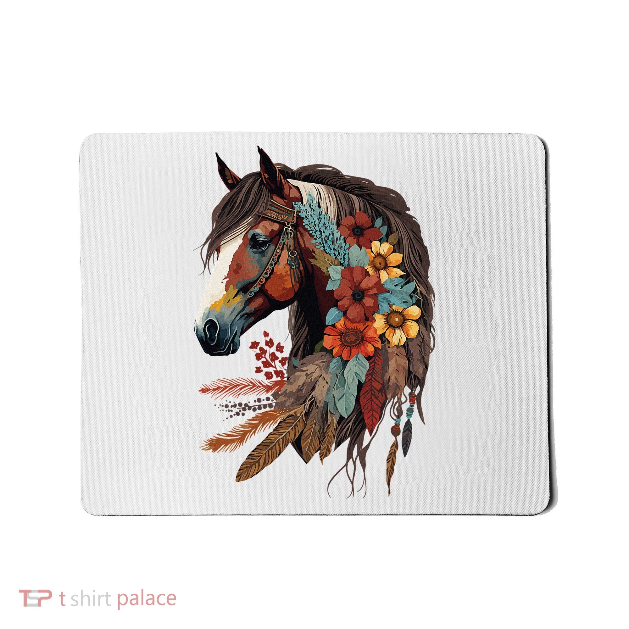 Equestrian Horse Western Cow Horseback Riding Theme Mousepad