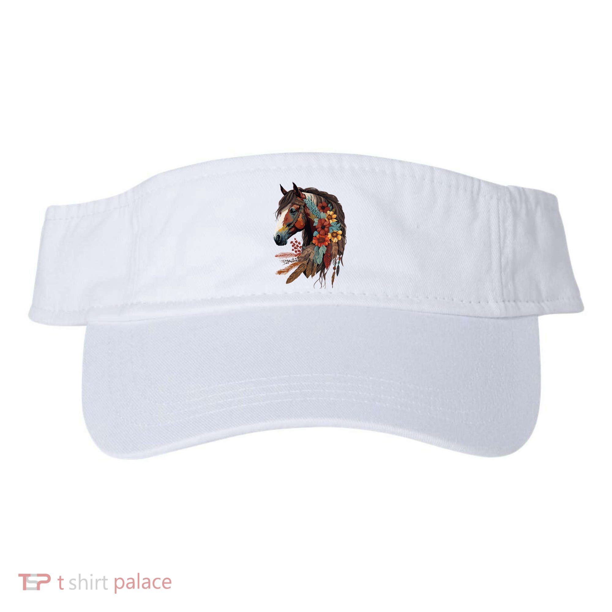 Equestrian Horse Western Cow Horseback Riding Theme Visor