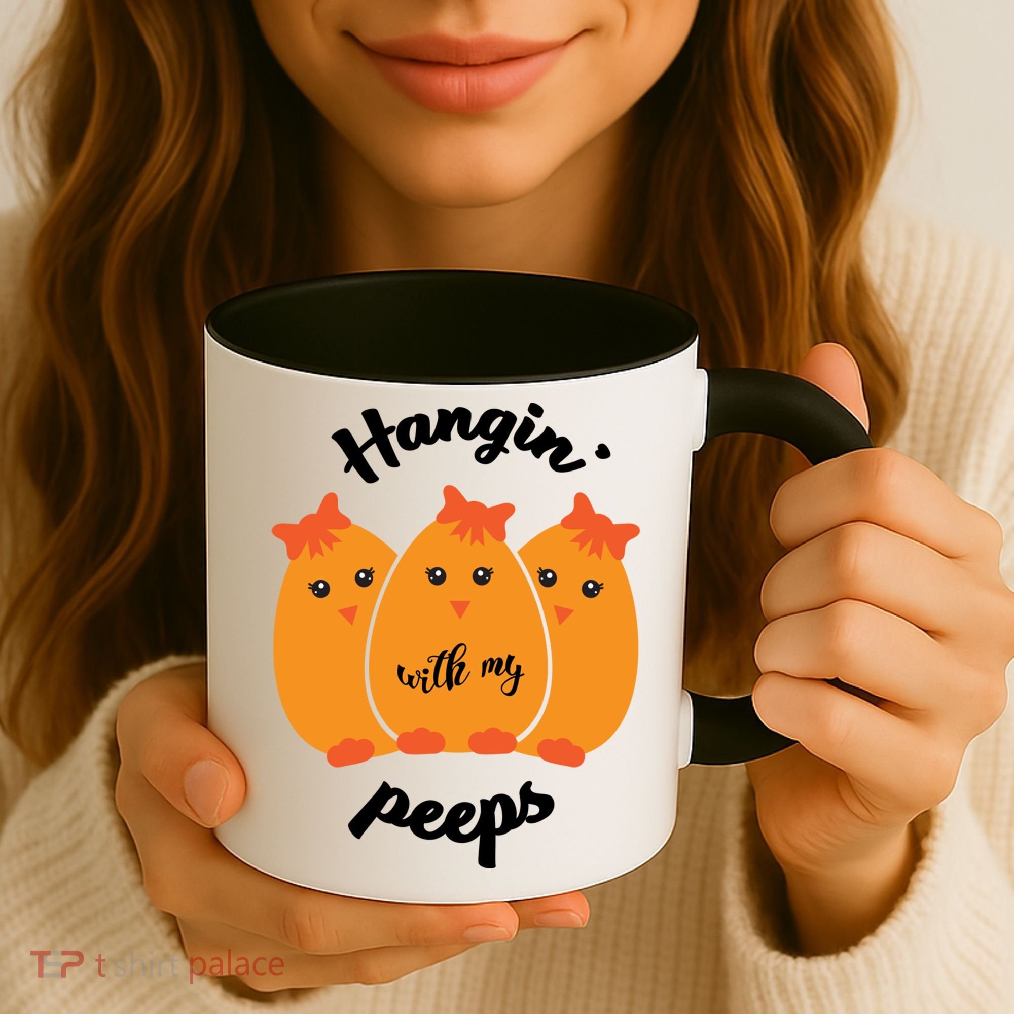 Easter Hanging With My Peeps Funny Gift Coffee Mug