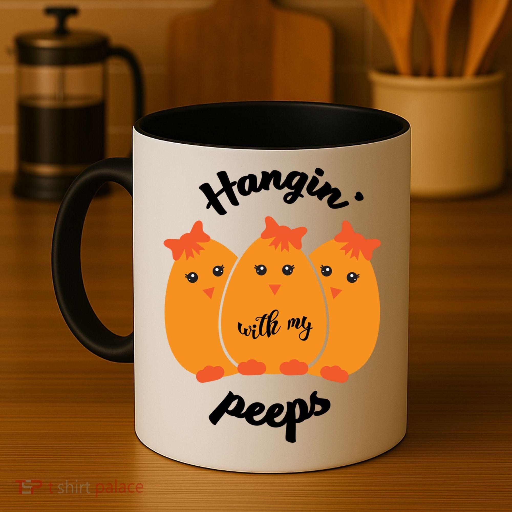 Easter Hanging With My Peeps Funny Gift Coffee Mug