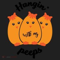 Easter Hanging With My Peeps Funny Gift Beanie thumb 2