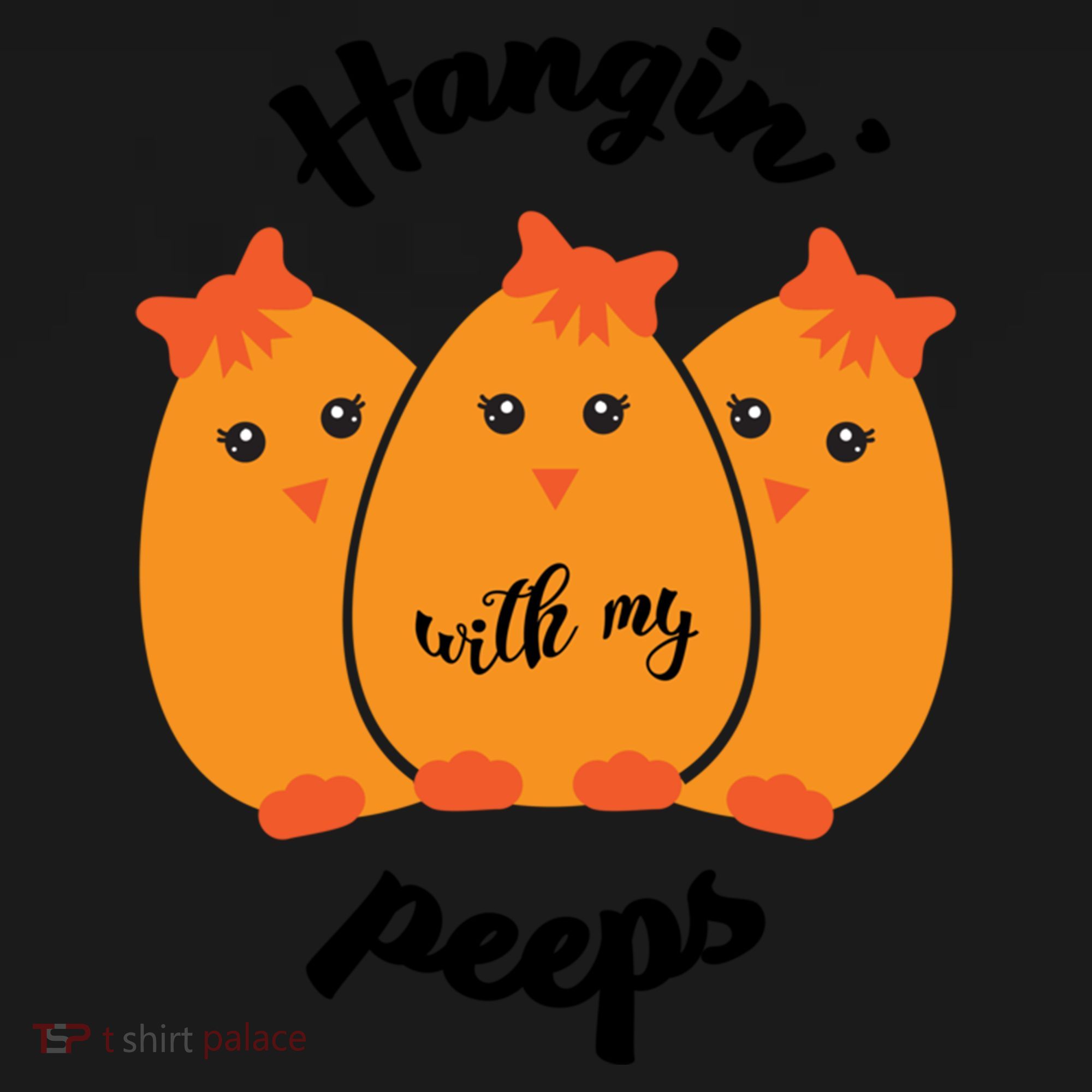 Easter Hanging With My Peeps Funny Gift Pajama Set