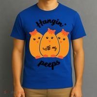 Easter Hanging With My Peeps Funny Gift T-Shirt thumb 3