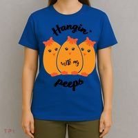 Easter Hanging With My Peeps Funny Gift T-Shirt thumb 4