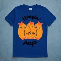 Easter Hanging With My Peeps Funny Gift T-Shirt thumb 5