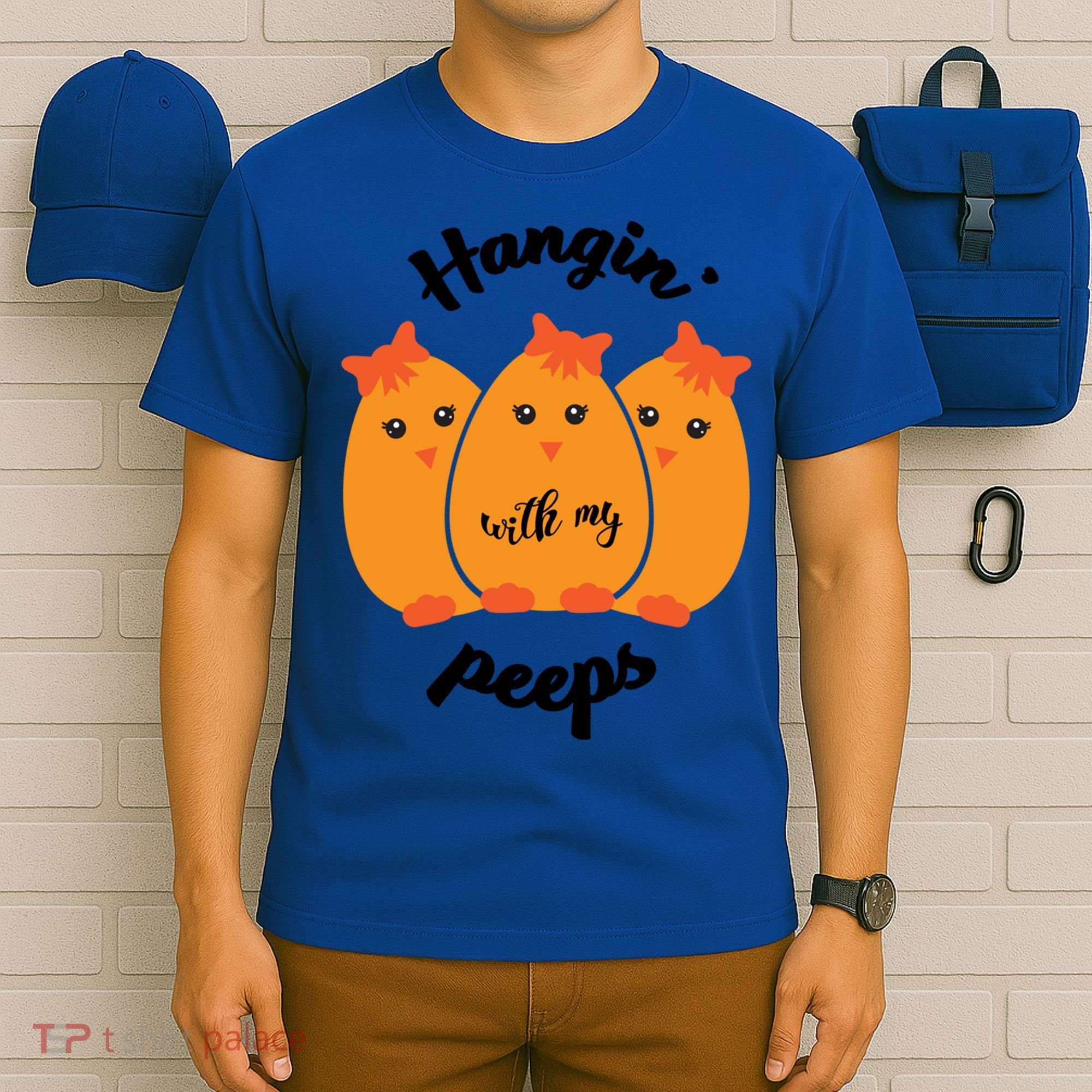 Easter Hanging With My Peeps Funny Gift T-Shirt