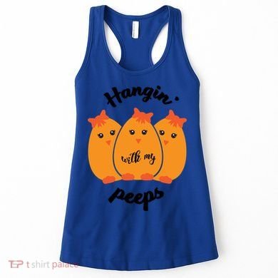 Easter Hanging With My Peeps Funny Gift Women's Tank Top