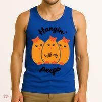 Easter Hanging With My Peeps Funny Gift Tank Top thumb 3