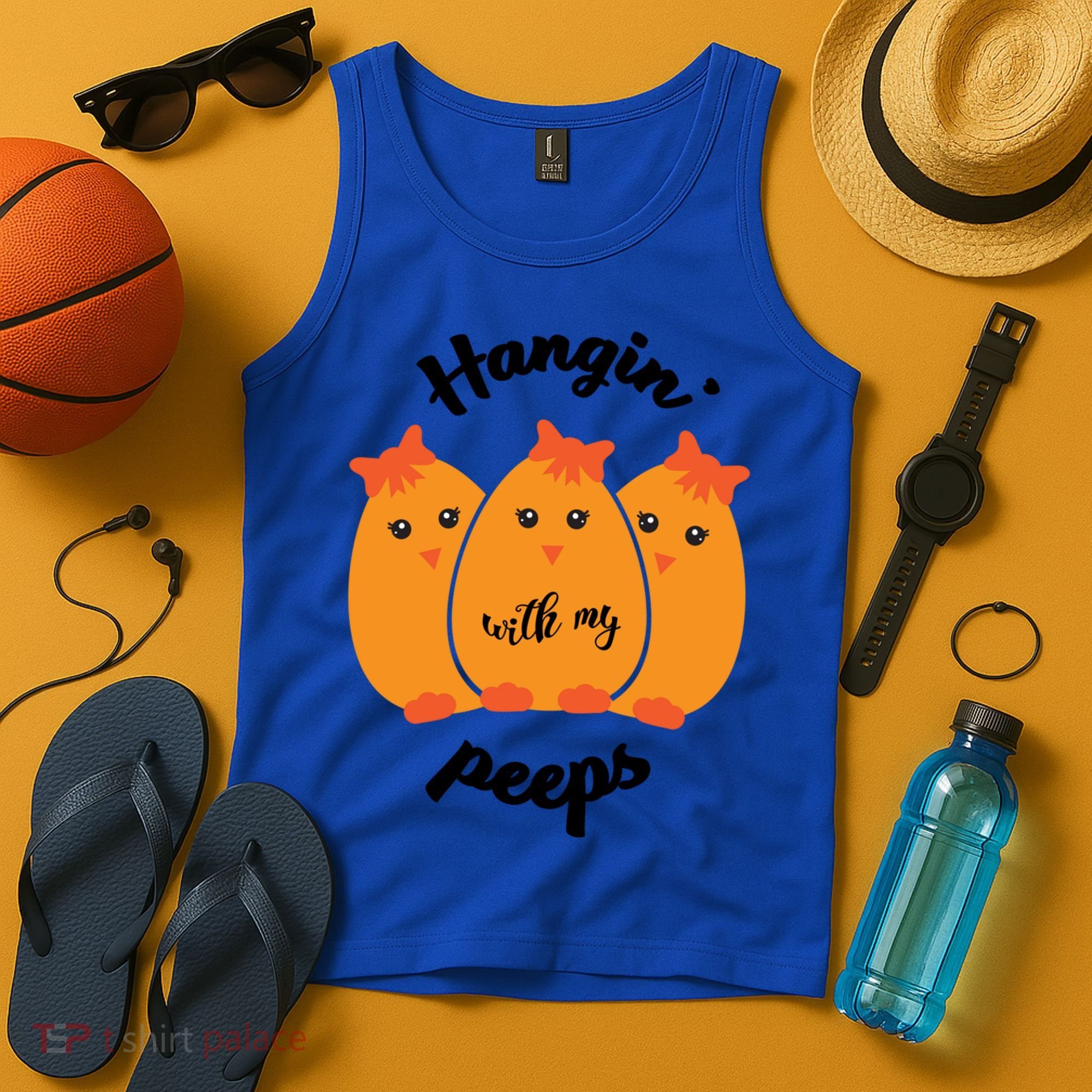 Easter Hanging With My Peeps Funny Gift Tank Top